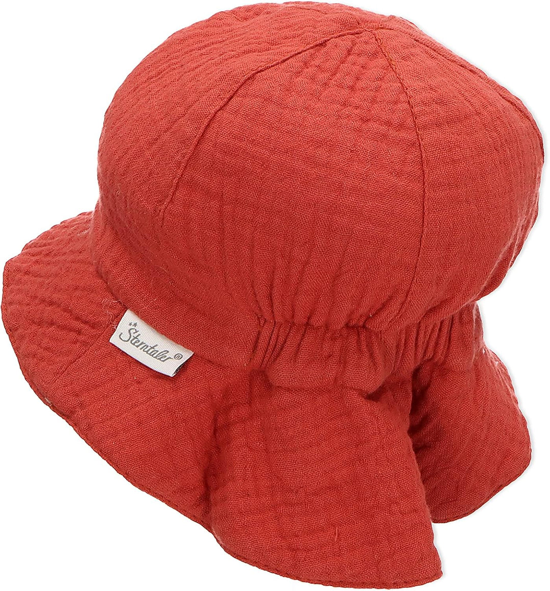 Sterntaler Mädchen Sonnenhut Zum Wenden Red Hut 45 zartrosa, 45 zartrosa
