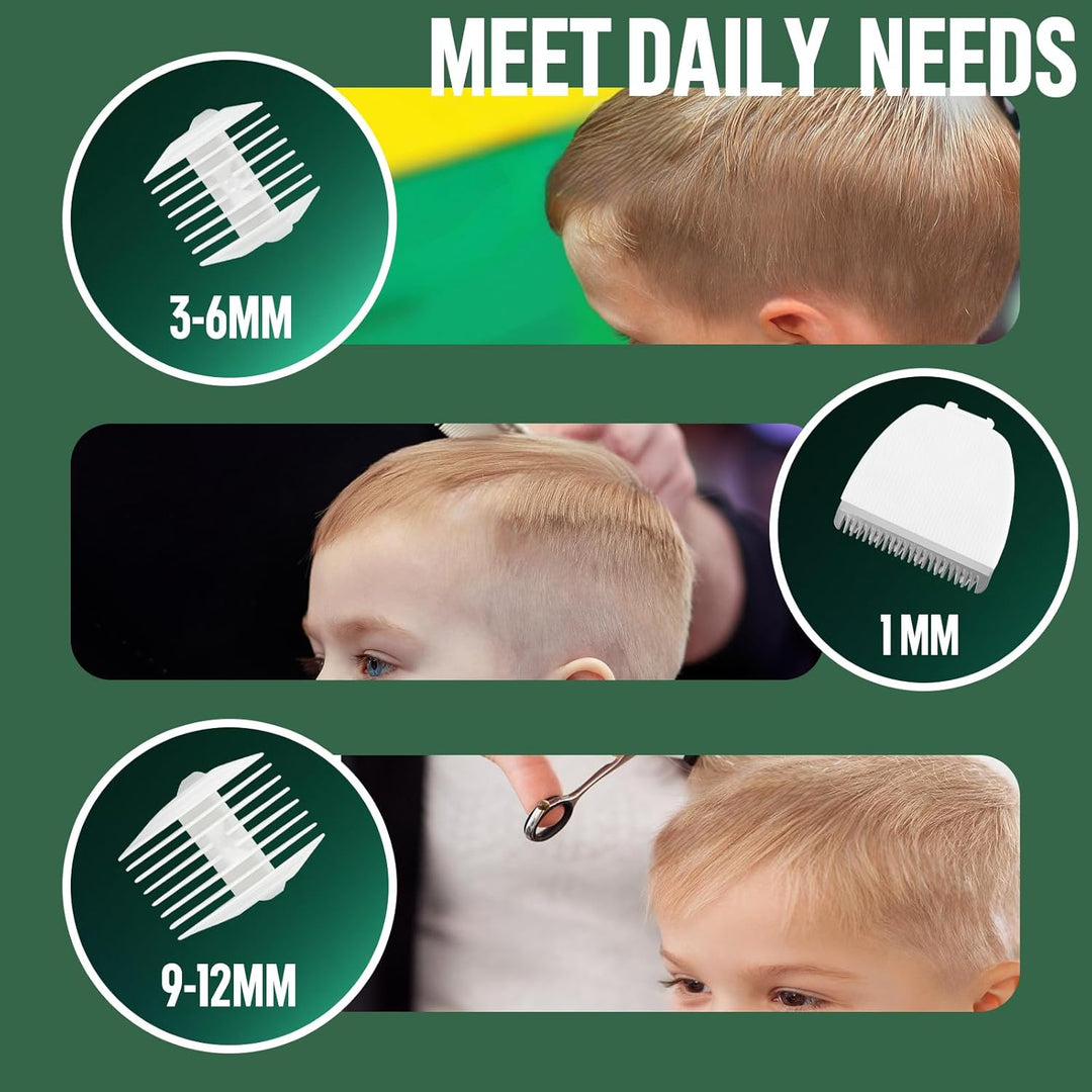 ENSSU Baby-Haarschneider, kabelloser Haarschneider für Kinder mit LED-Anzeige, Baby-Haarschneideset