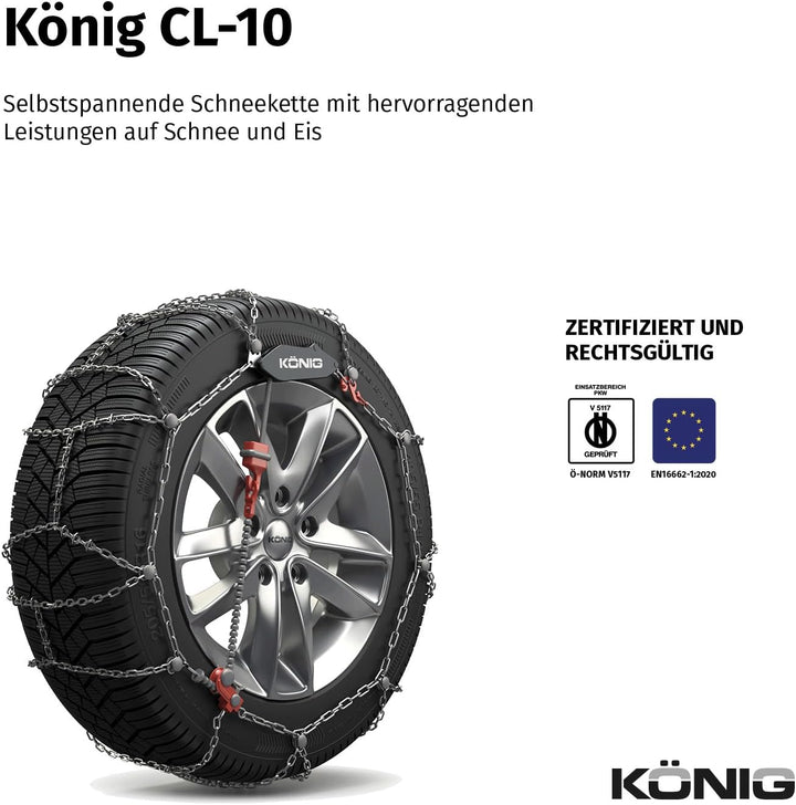 KÖNIG CL-10 104 - Schneeketten, CL-10 104
