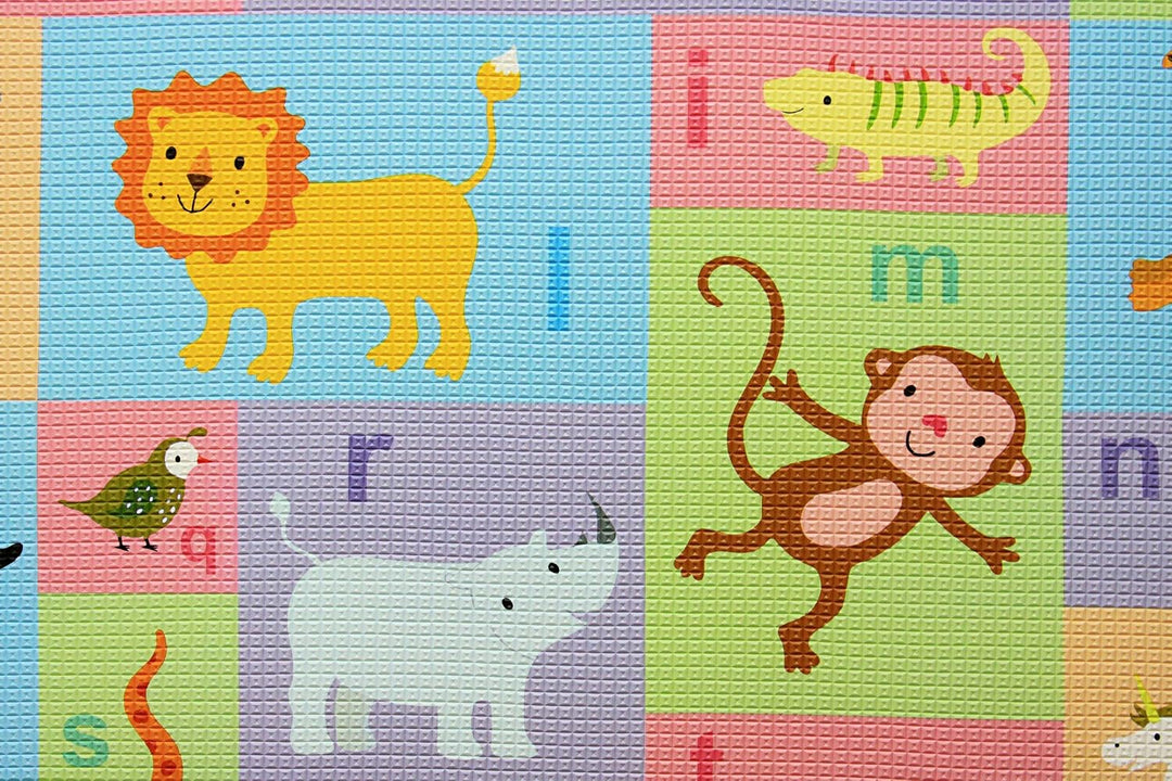 BABY CARE Spielmatte Busy Farm - Large - 2,1m * 1,4m * 13mm