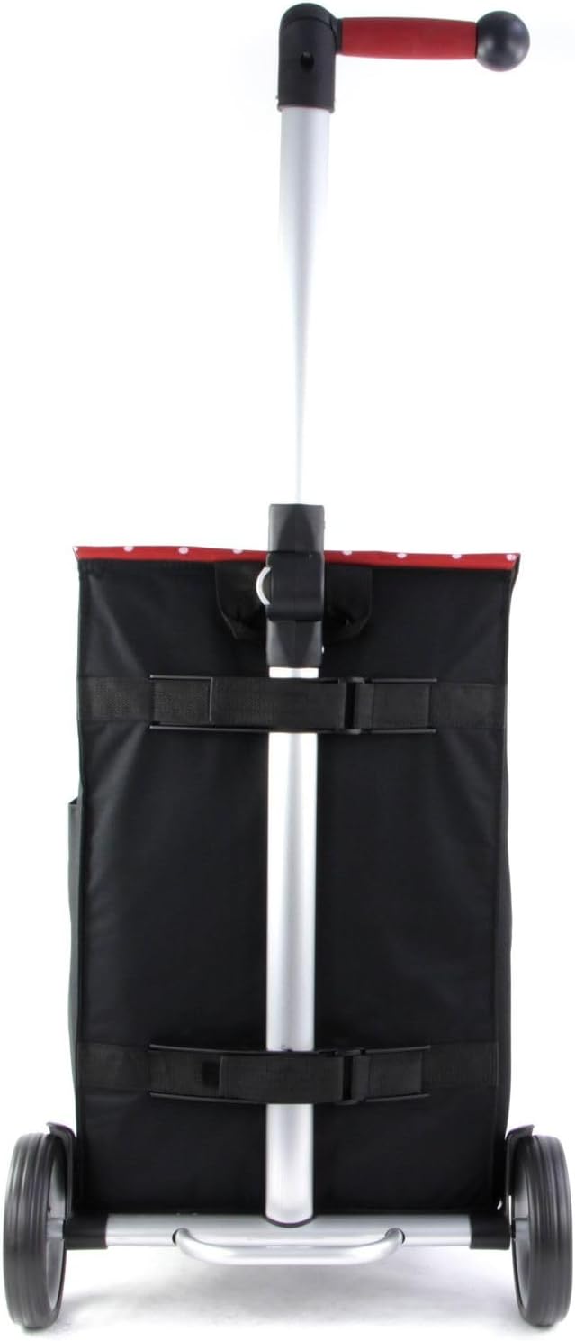 Andersen Shopper Unus Fun Alu mit Rad Ø 17cm und 45 Liter Tasche Malit mit Kühlfach rot