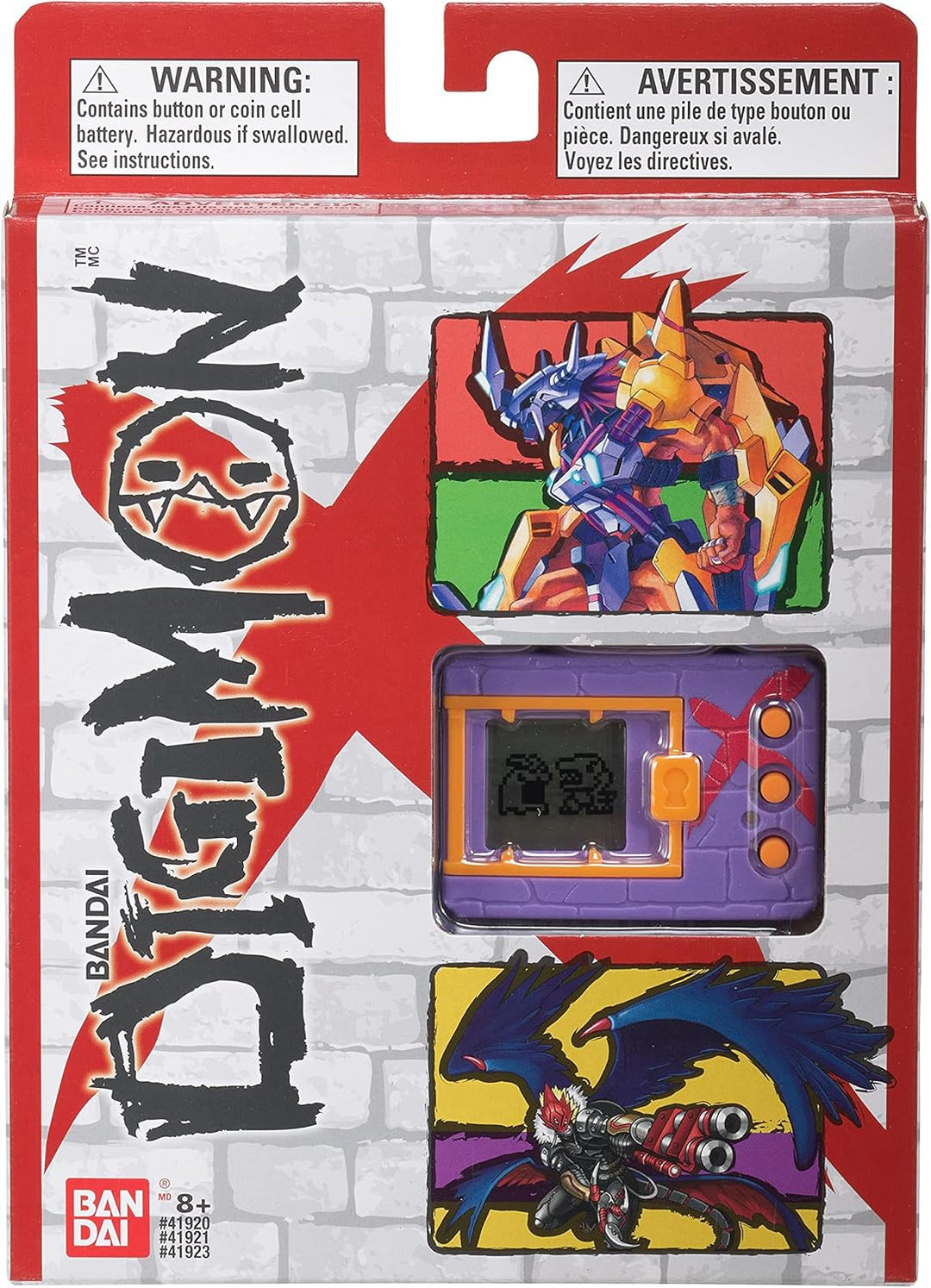 Tamagotchi Bandai DigimonX Virtuelles Monster Pet (Violett & Rot), Violett & Rot