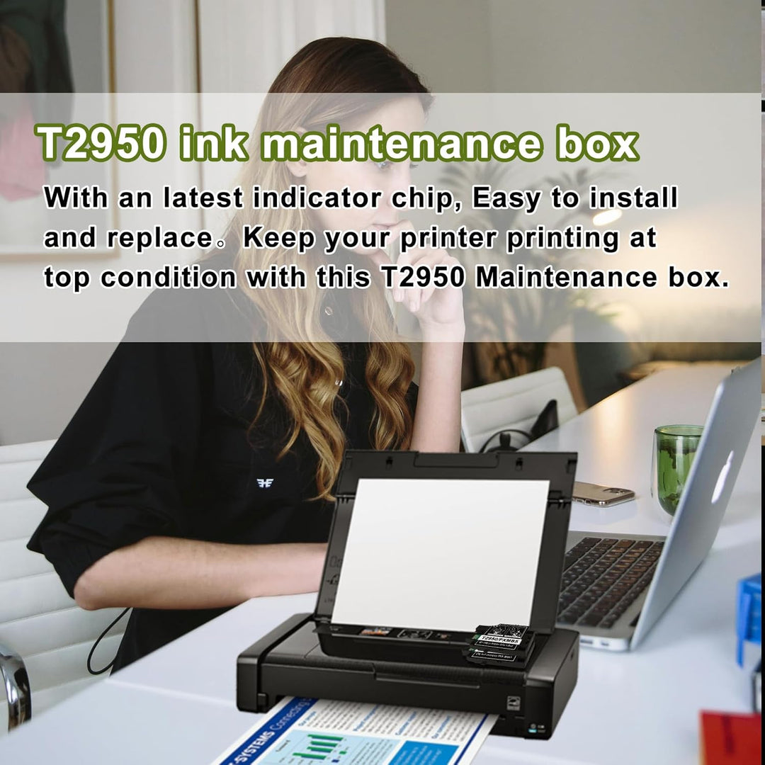 Hallosun T2950 T295000 C13T295000 PXMB5 Wartungsbox kompatibel mit Epson Workforce WF-100 WF-110 WF-