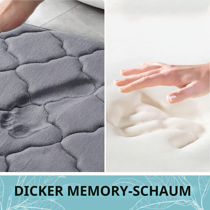 Homaxy Memory Foam Badezimmerteppich rutschfest Badematte Weich Badteppich Saugfähige Badvorleger Wa