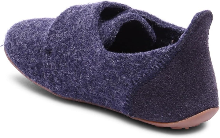 Bisgaard Unisex Kinder Casual Wool Slipper 22 EU Blau, 22 EU Blau