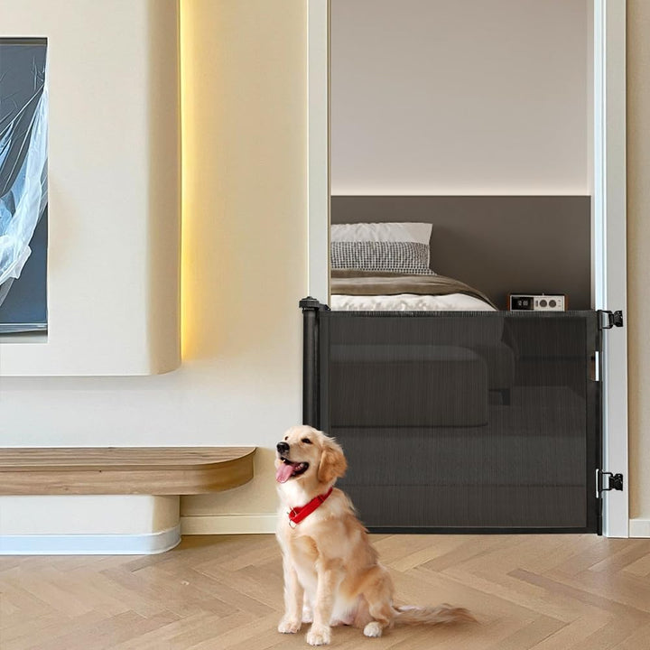 homewell 180cm Treppenschutzgitter Ausziehbare für Babys, Türschutzgitter, Türschutz für Treppen/Tür