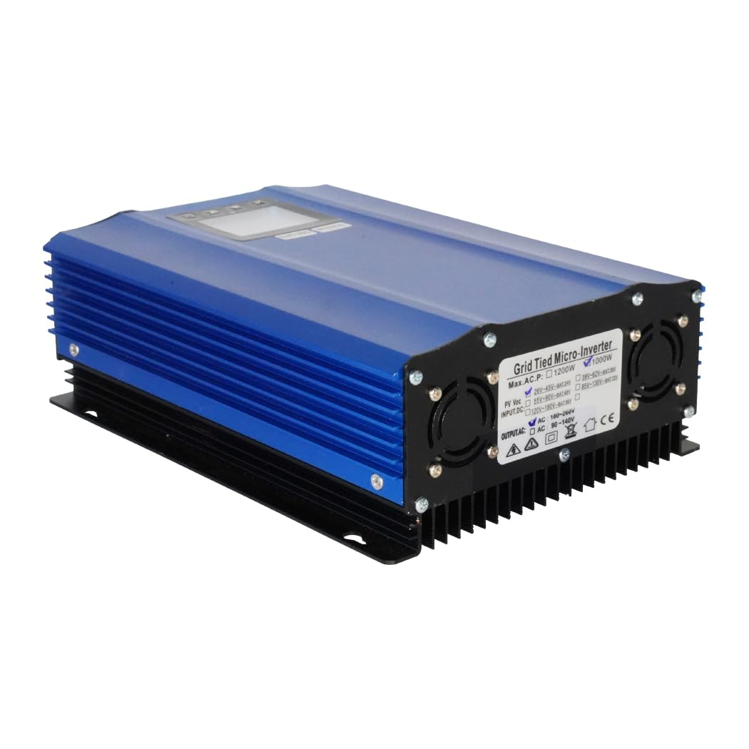 SOGTICPS 1200 W Mains Connected Inverter Power Limiter LCD DC55-90 V solar Input AC230 V Pure sine O