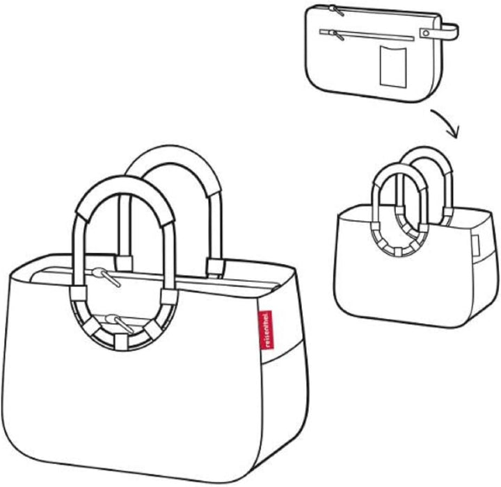 reisenthel loopshopper M – Stabile Tasche mit praktischen Fächern aus recycelten PET-Flaschen – Eleg