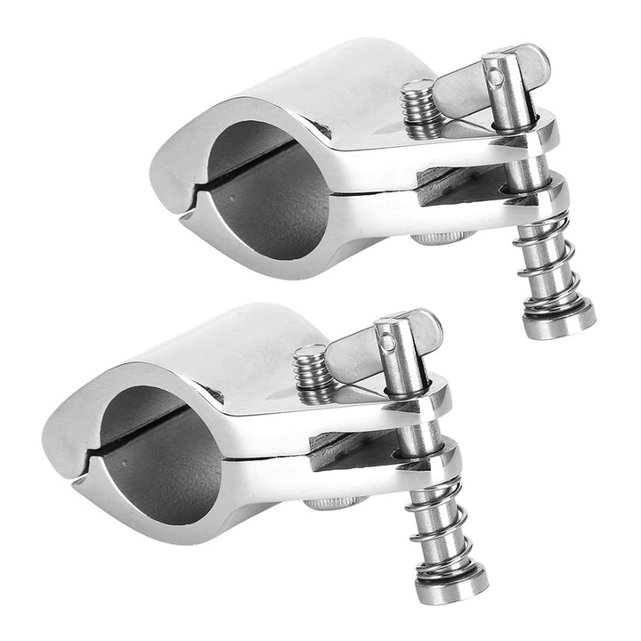 Jaw Slide Hardware Marine Jaw Slide Bimini Top Scharnierschienenhalterung 2 Stück Stahlboot klappbar