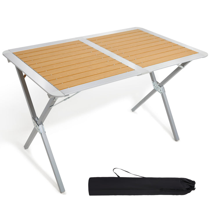 TIMBER RIDGE Campingtisch Klappbar Klapptisch Camping Falttisch Tragbar Aluminium mit Tasche für Pic