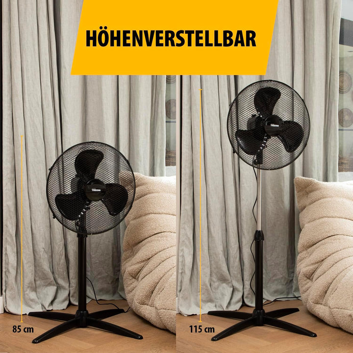 Tristar VE-5756 Standventilator – 45 W – 40 cm Ø – 115 cm Höhenverstellbarer – 3 Geschwindigkeitsstu