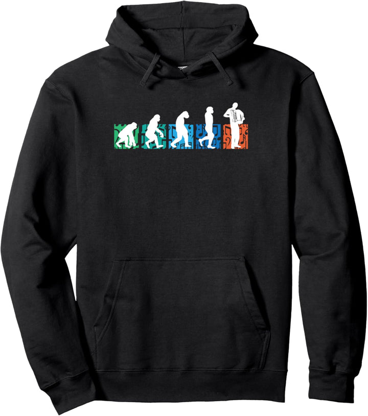 Evolution Ziehharmonika Akkordeon Musikinstrument Geschenk Pullover Hoodie