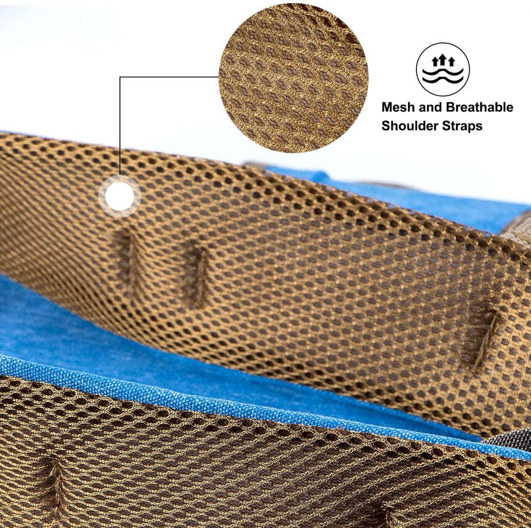 Transon Kunstmappe, Künstlerrucksack, Leinwandtasche, Gross 66 x 49,5 cm, Blau