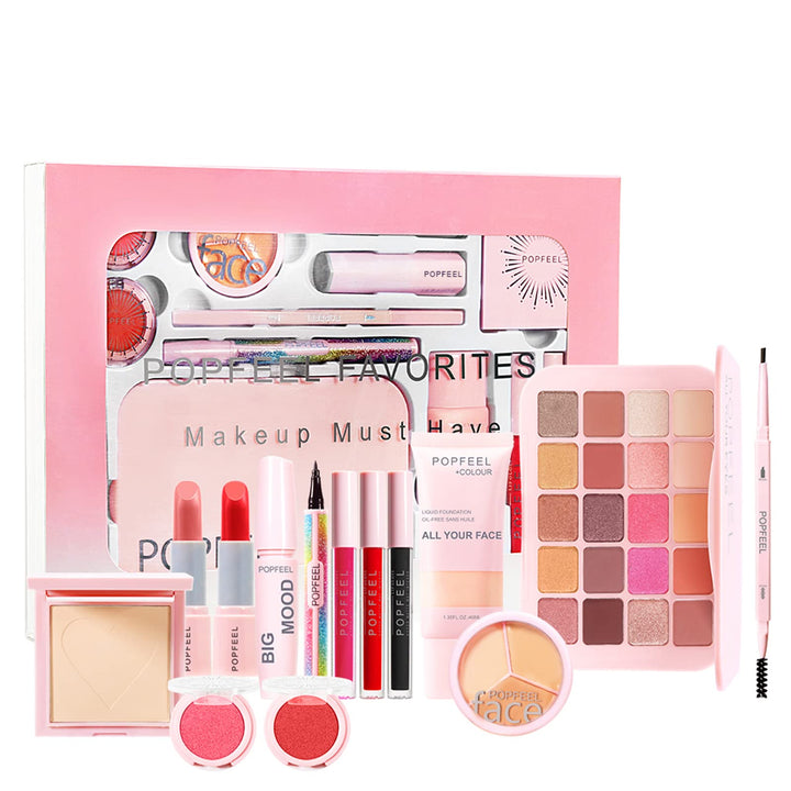 FantasyDay Multifunktions Exquisite Make-up Geschenkset Kosmetik Schmink Kit für Gesicht, Augen und