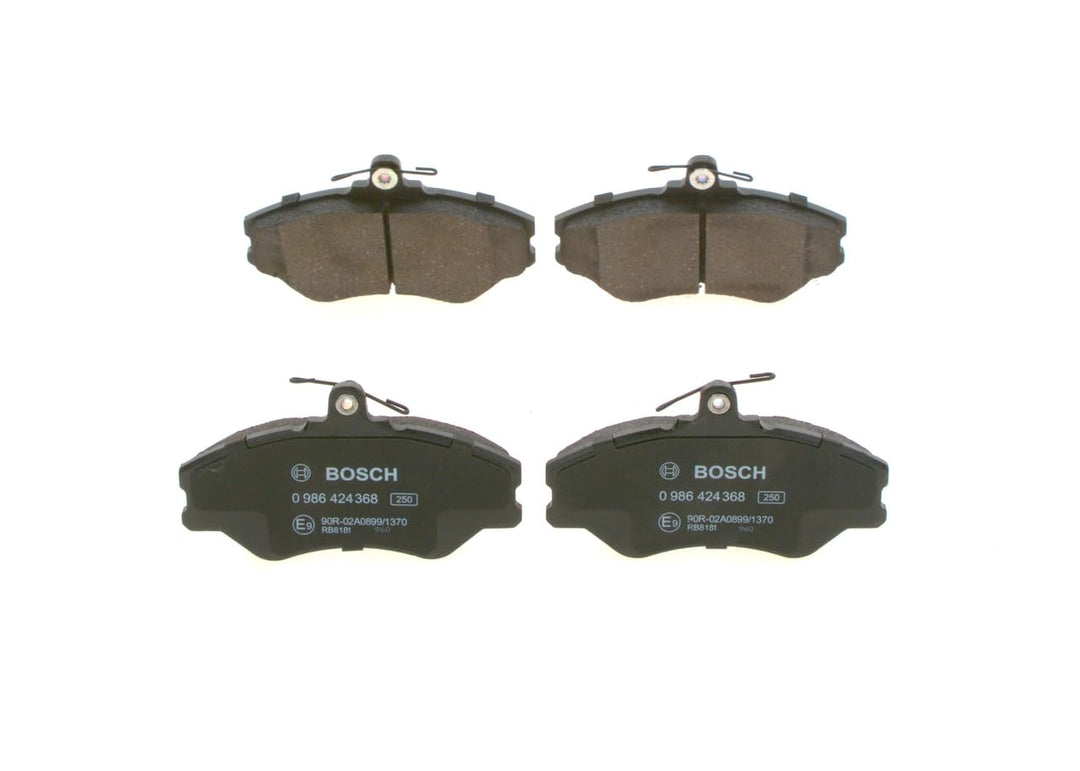 Bosch BP179 Bremsbeläge - Vorderachse - ECE-R90 Zertifizierung - vier Bremsbeläge pro Set