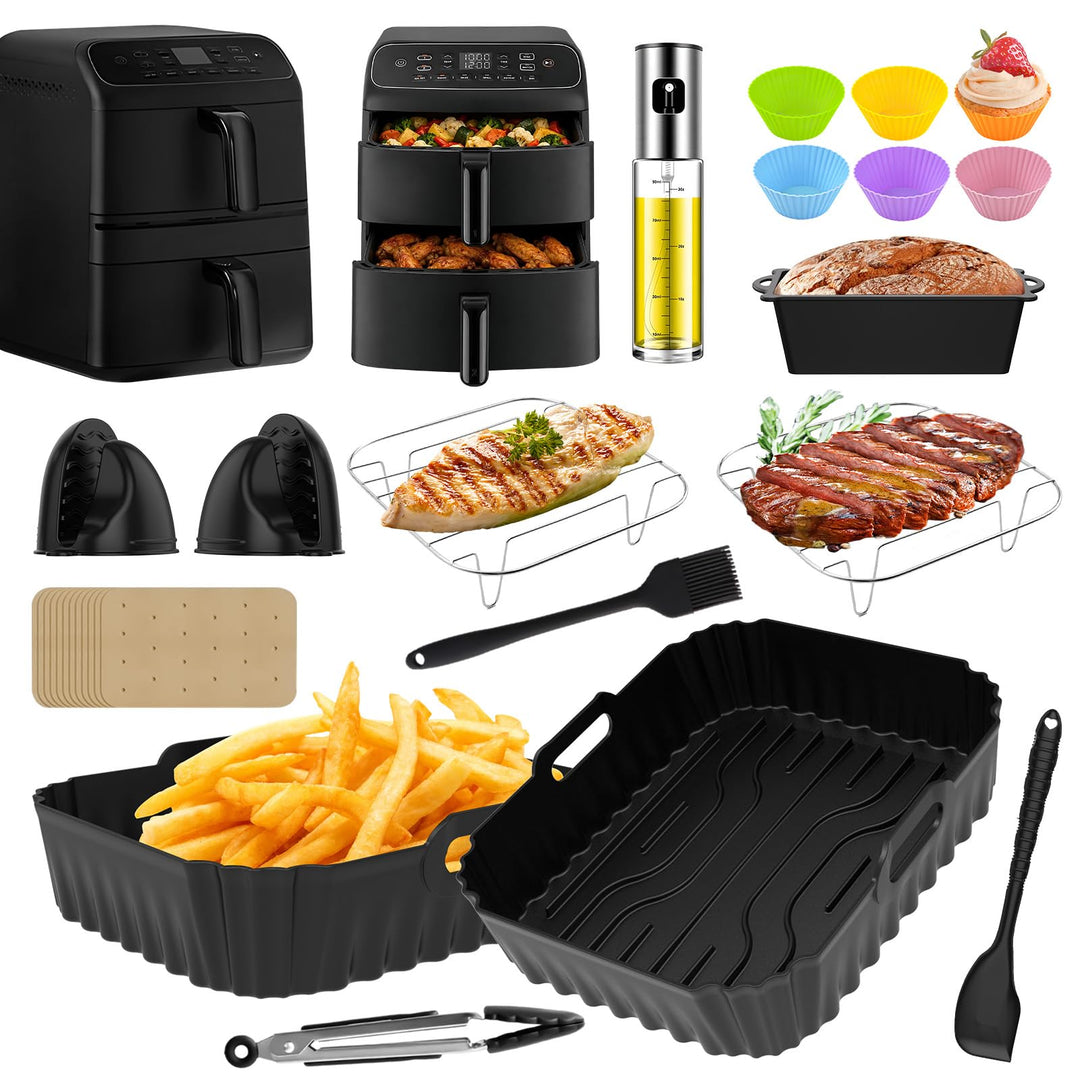 Heissluftfritteuse Zubehör für COSORI Turbo Tower Compact 8,6L Double Stack Airfryer(DC861), Silikon