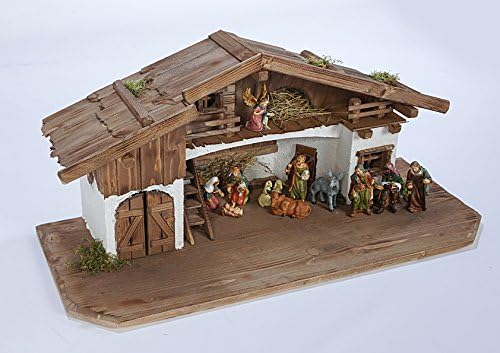 Weihnachtskrippe Krippe Krippenstall Weihnachten Weihnachtskrippen Tischkrippen Krippenfiguren (Weih