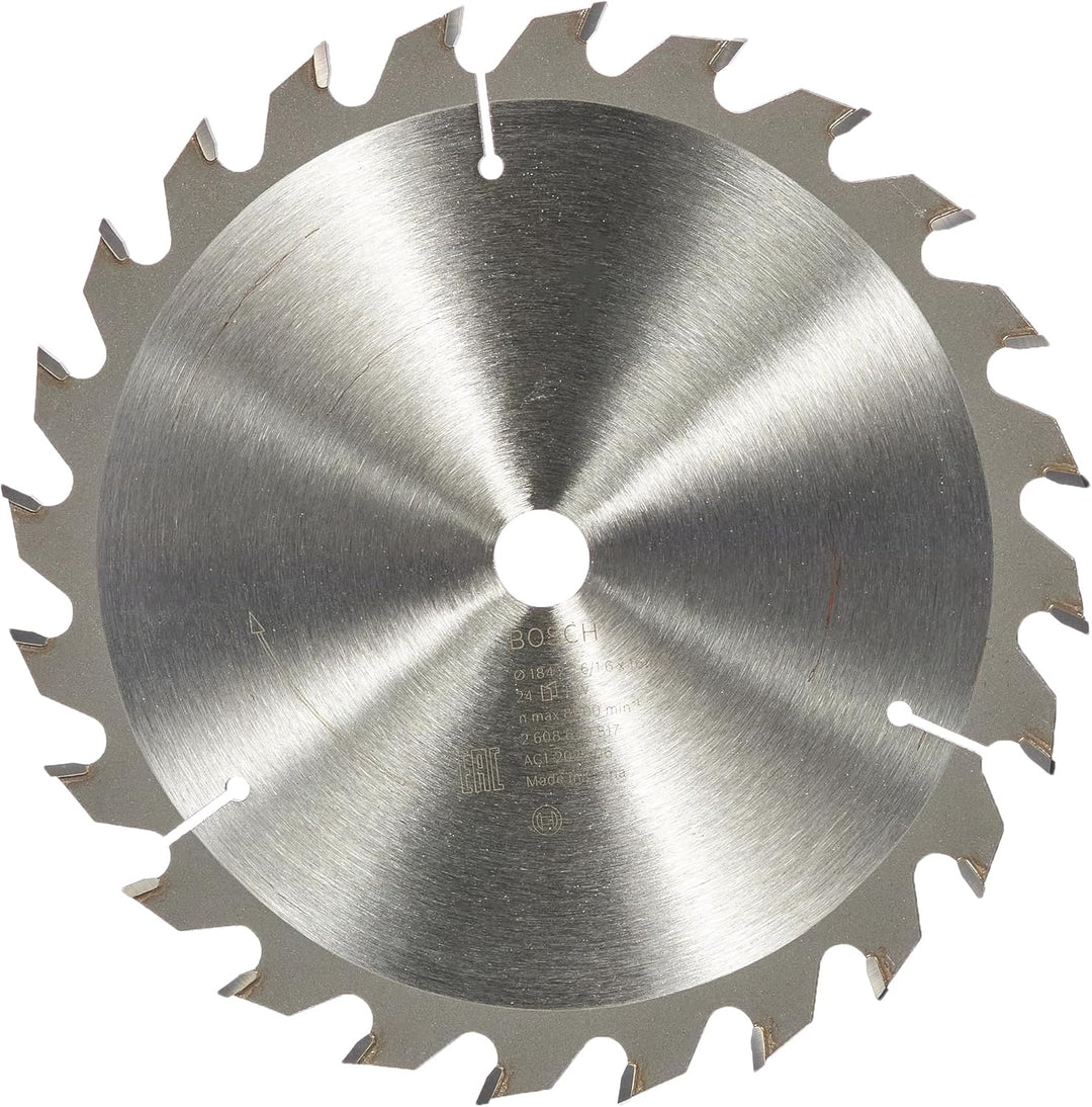 Bosch Professional Kreissägeblatt Optiline Wood (für Holz, 184 x 16 x 2,6 mm, 24 Zähne, Zubehör Krei