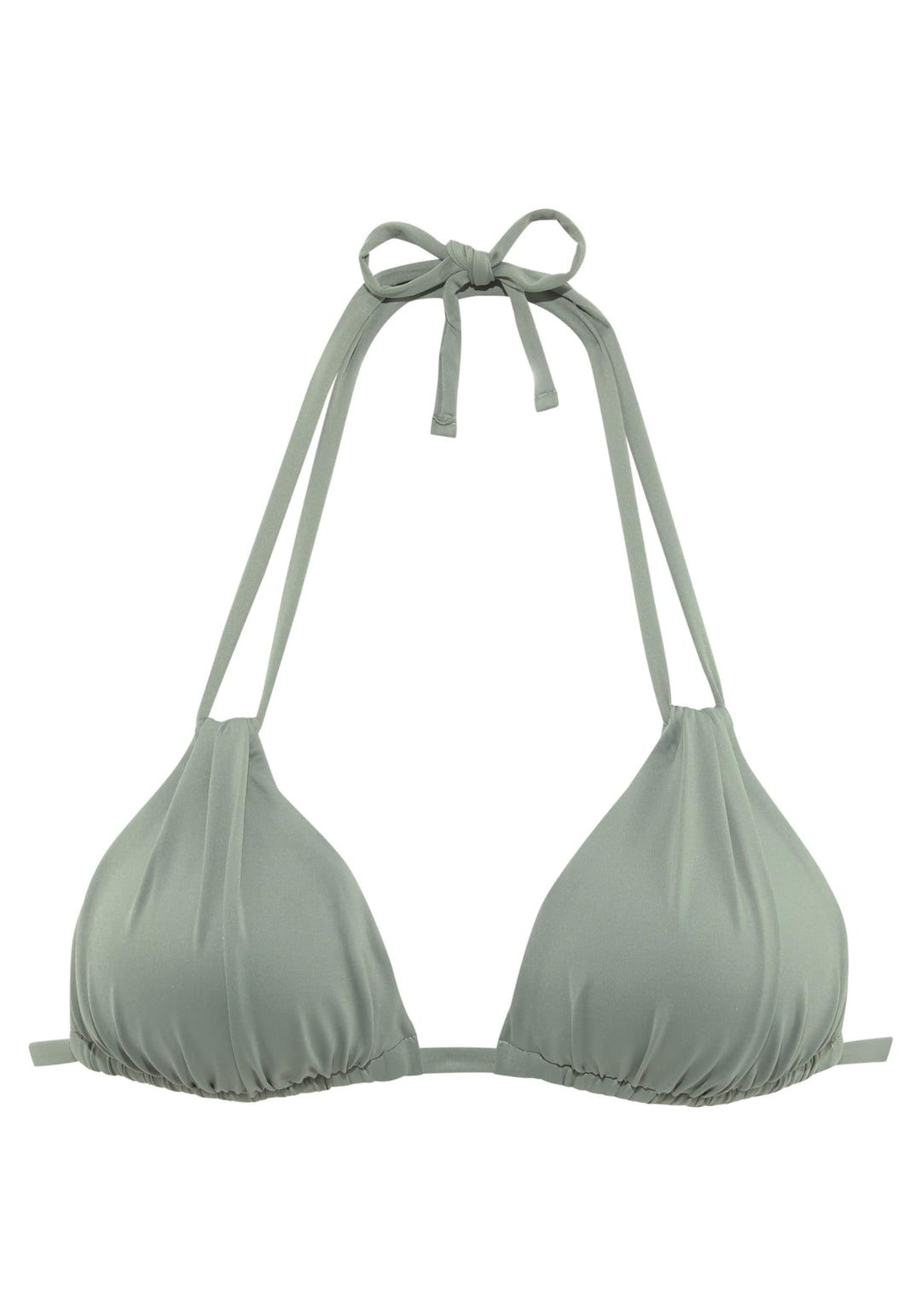 s.Oliver Damen Triangel-Bikini-Top | mit wattierten Cups, regulierbar Oliv 80C, Oliv 80C