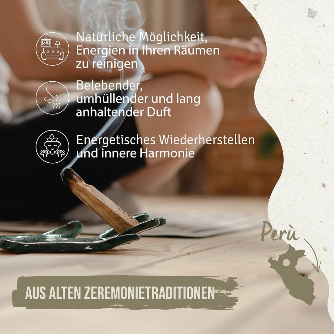 PALOSANTO - Palo Santo Räucherholz - Räucherstäbchen Especial – Natürlicher Weihrauch – Intensives u