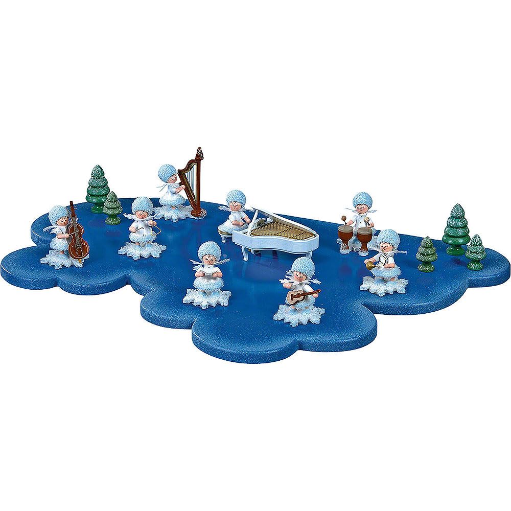 Wolke für Schneeflöckchen 1 Etage gross - 43x28 cm