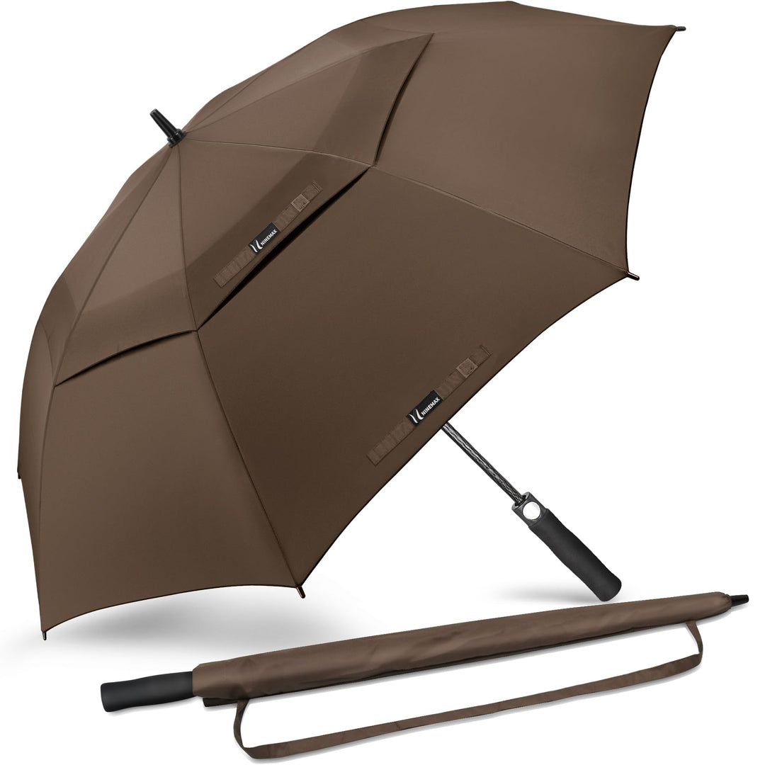 NINEMAX Regenschirm Gross Sturmfest,Golf Stockschirm Automatik Auf,L/XL/XXL Regenschirm für Herren D