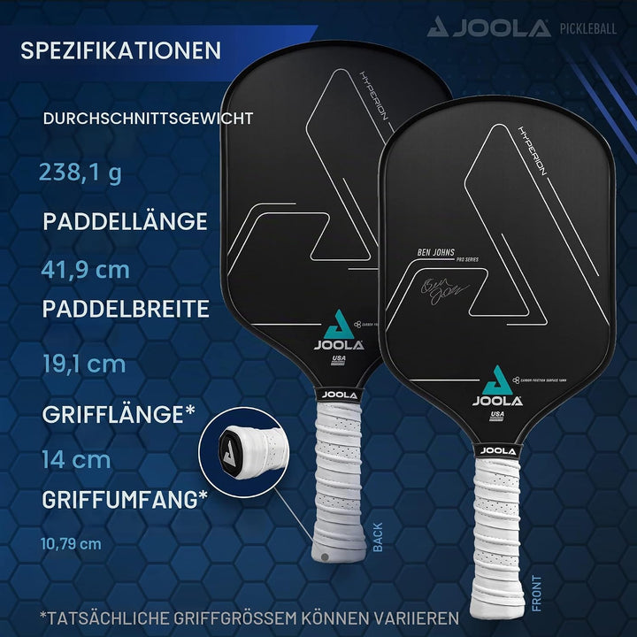 JOOLA Ben Johns Hyperion Pro Pickleball-Schläger – Tournament Edition Pickleballschläger – Weltmeist