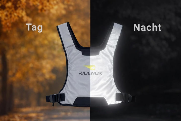 reflektierenede Chest Bag ideal für Motorrad und Radfahrer, mit magnetischen Seitenverschlüssen und