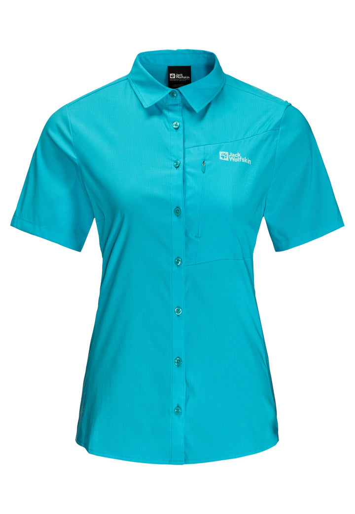 Jack Wolfskin Damen Heidetal T-Shirt XS Scuba, XS Scuba