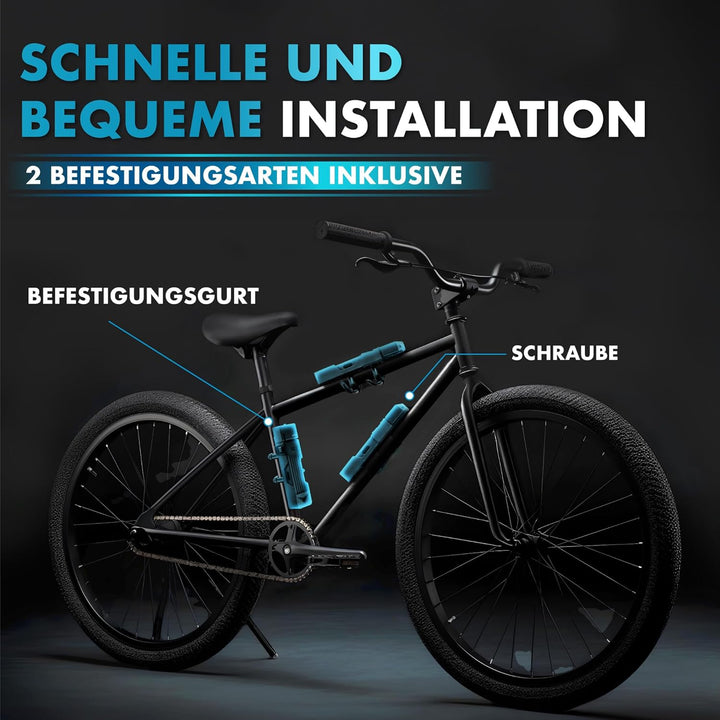 Faltschloss Fahrrad 100 cm – hohe Sicherheit aus Carbonstahl – Faltschloss mit Halterung & 3 Schlüss