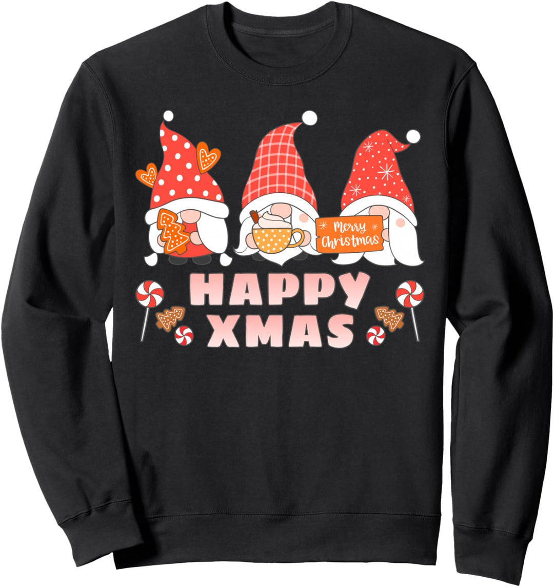 Weihnachtliche Wichtel, Happy Christmas Sweatshirt