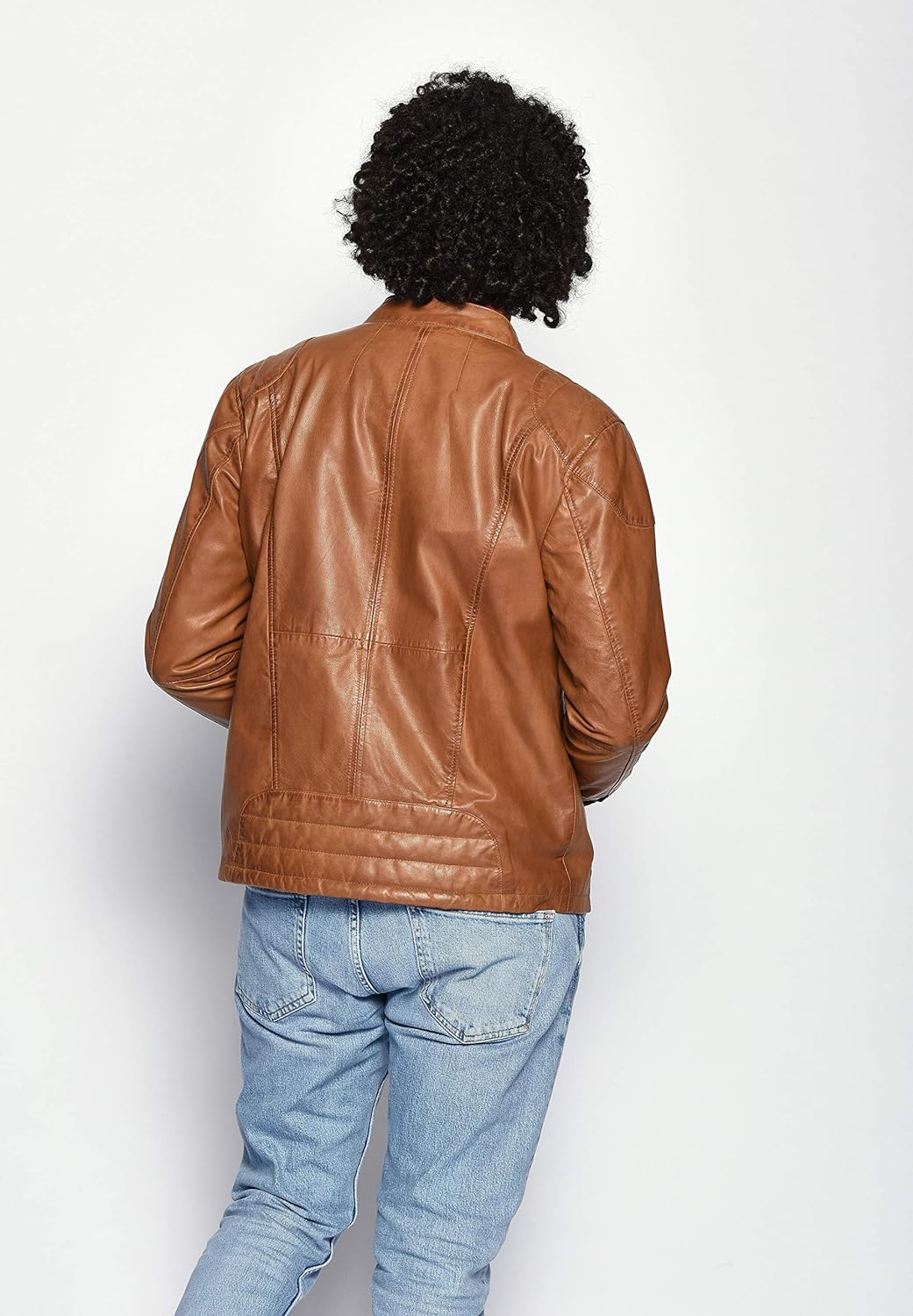 MAZE Herren Lederjacke Flint Brown XL