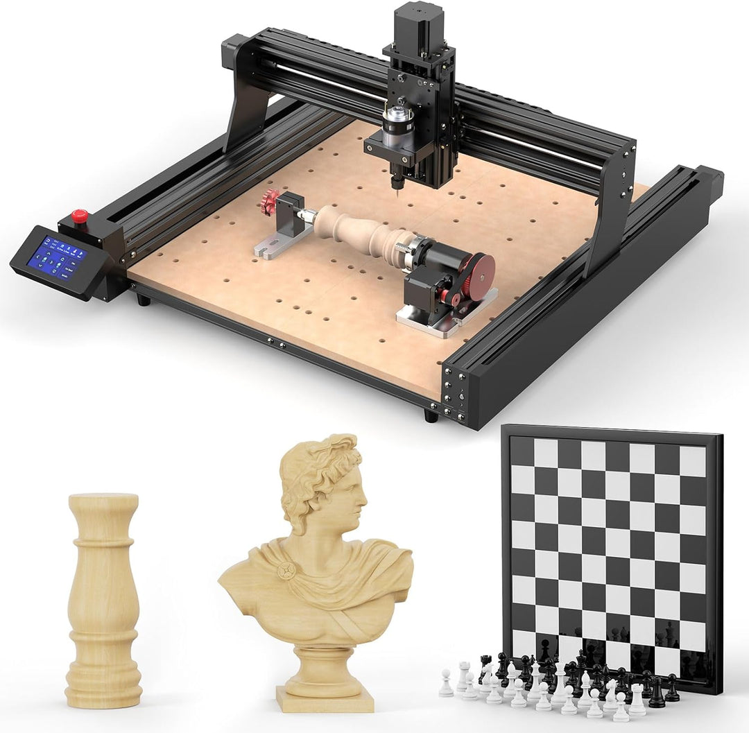Twotrees CNC-Drehmodul-Kit für TTC450, TTC450 Pro, Lasergravierer Y-Achsen-Drehwalze mit 360°-Drehun