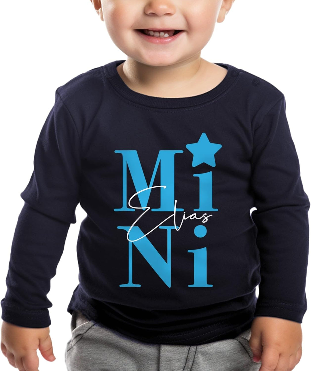 Personalisierte Bio T-Shirts Pullover für Familien Mama Papa Kinder Oma Opa, handbedruckt mit umwelt