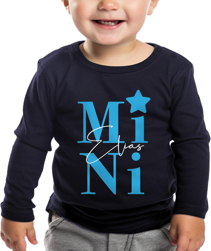 Personalisierte Bio T-Shirts Pullover für Familien Mama Papa Kinder Oma Opa, handbedruckt mit umwelt