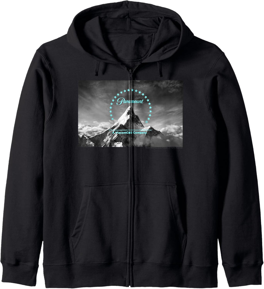 Paramount Neon Blue Logo Scenery Kapuzenjacke