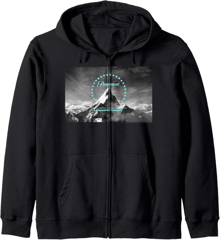 Paramount Neon Blue Logo Scenery Kapuzenjacke