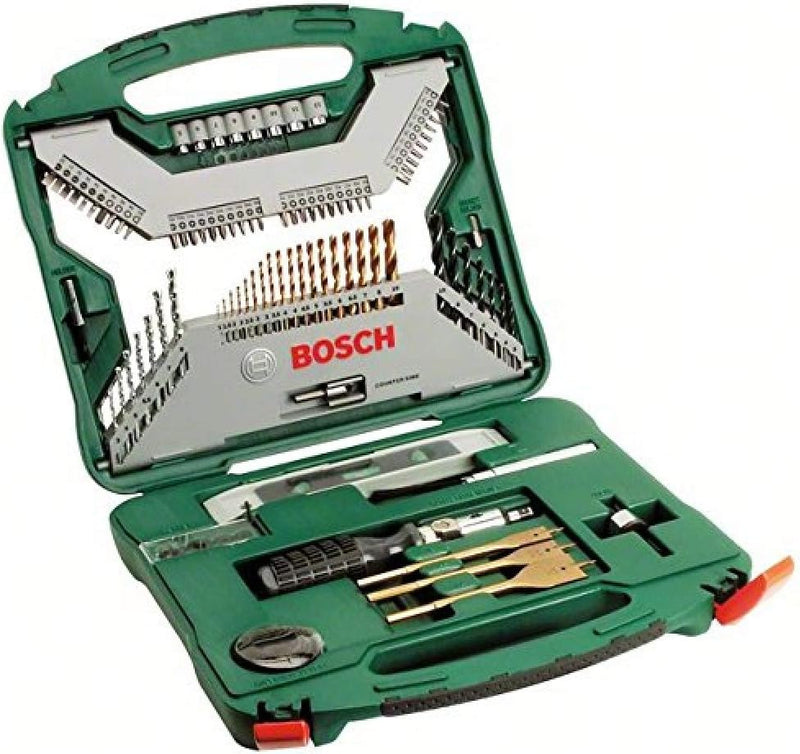 Bosch Accessories Bosch 100tlg. X-Line Titanium-Bohrer- und Schrauber Set (Holz, Stein und Metall, Z