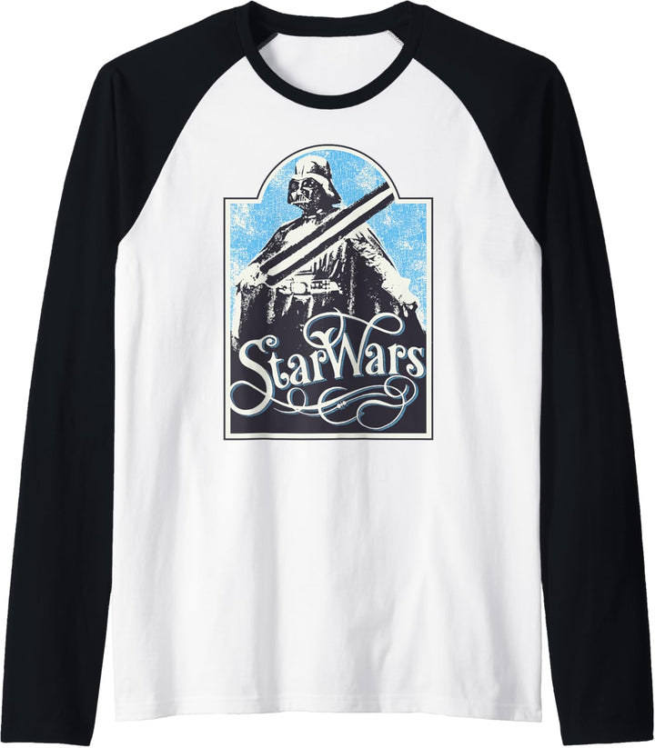Star Wars Retro Vader Poster Raglan
