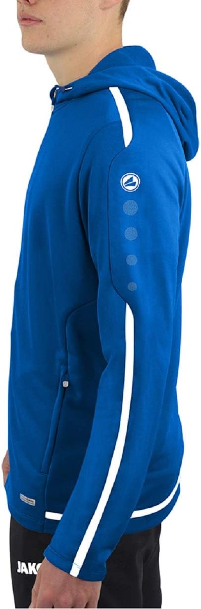 JAKO Herren Kapuzenjacke Striker 2.0, weiss/marine, XXL, 6819 XXL royal/Weiss, XXL royal/Weiss