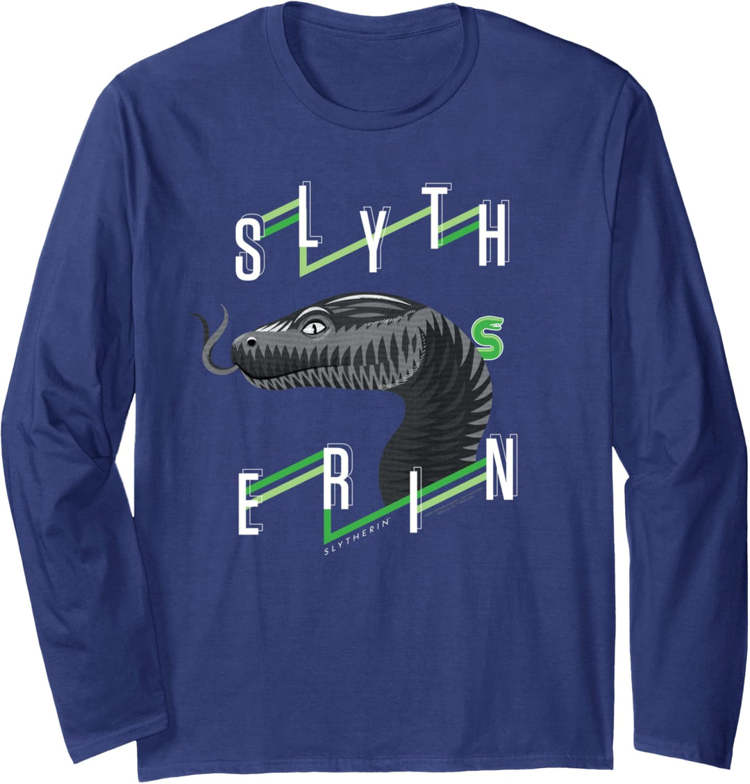 Harry Potter Slytherin Lines Langarmshirt