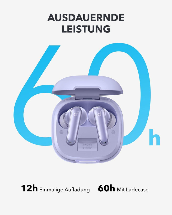 soundcore P40i by Anker, Wireless Earbuds mit Noise Cancelling, Adaptive Geräuschunterdrückung, Bass