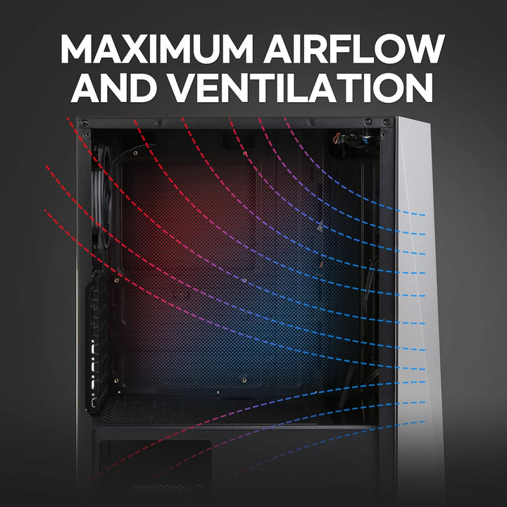 Zalman S4 Plus Mid Tower PC Gehäuse ATX, Acrylic Panel, 3xRGB 120mm Fan, Schwarz