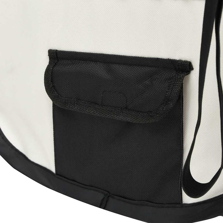 vidaXL Welpenlaufstall Faltbar 145x145x61cm Welpenauslauf Tierlaufstall Hunde 145 x 145 x 61 cm Schw