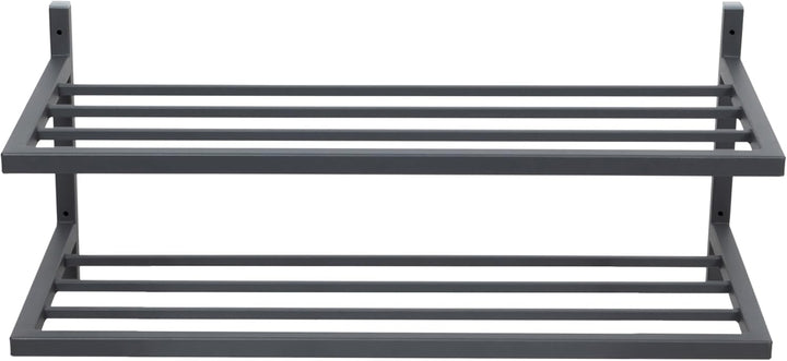 Schuhregal Metall - Schuhregal Hängend - 50 x 33 x 31 cm - mit 2 Ablagen, Wandmontage - Schuh Organi