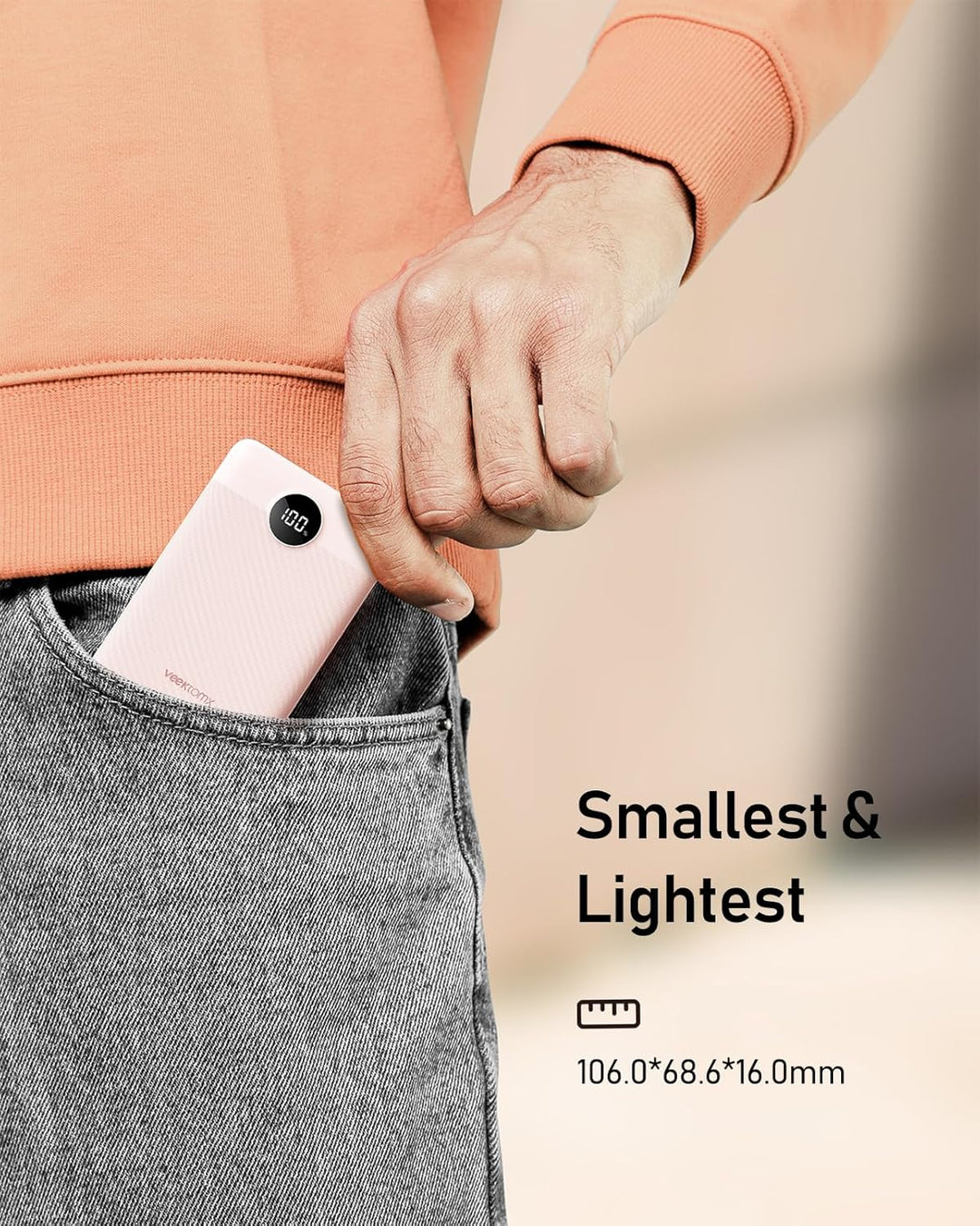 Powerbank 10000mAh VEEKTOMX Power Bank Klein Aber Stark 22,5W Mini Power Bank PD3.0 QC3.0 USB C Exte