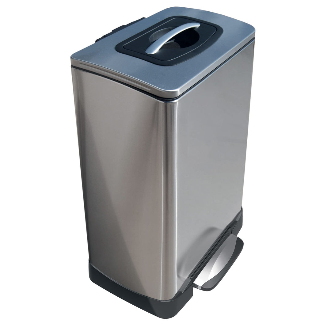 Household Essentials Manuelle Müllpresse, 40 L, Edelstahl 40 Liter, 40 Liter