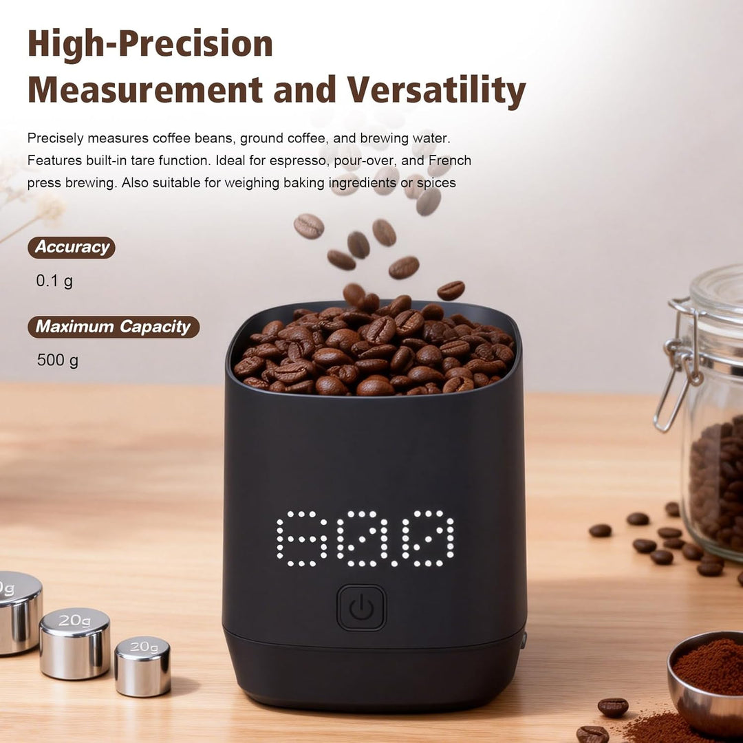 Digitales Dosierbecher mit LED-Display,Kaffee Waage Digital,Type-C Wiederaufladbare Espresso Waage m