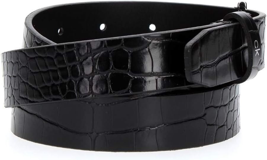 Calvin Klein CK Must Croc Fix Belt 2.5 W90 Black