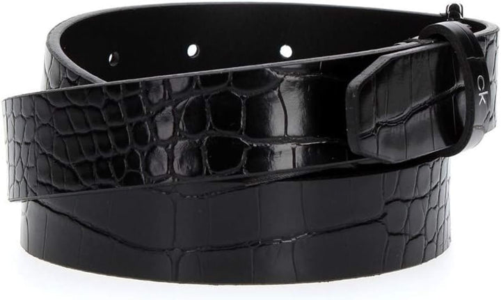 Calvin Klein CK Must Croc Fix Belt 2.5 W90 Black